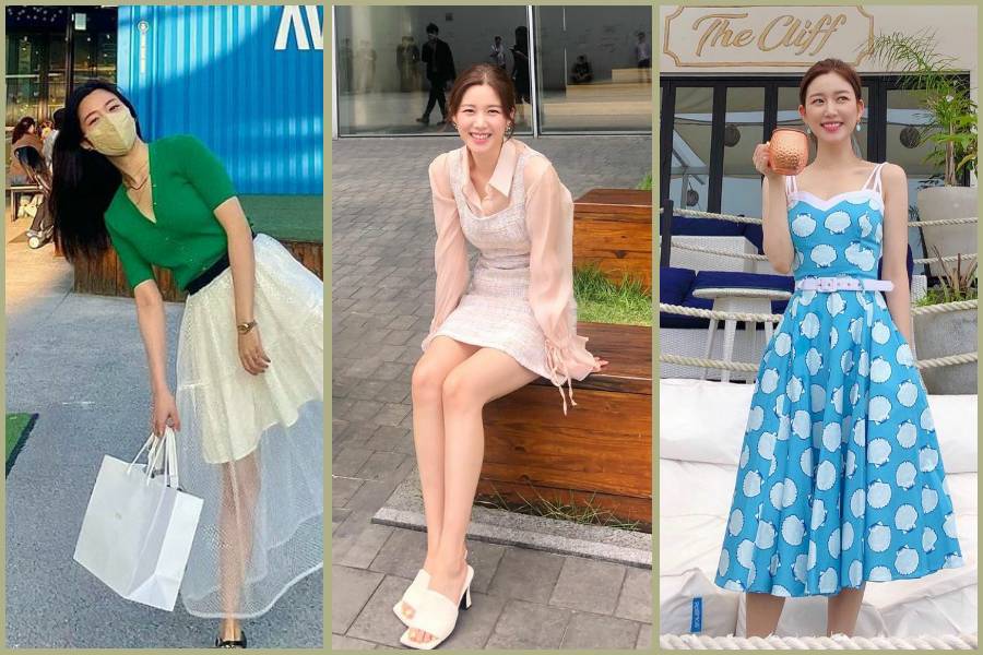 ootd feminin Lee Da In (instagram.com/xx__dain)