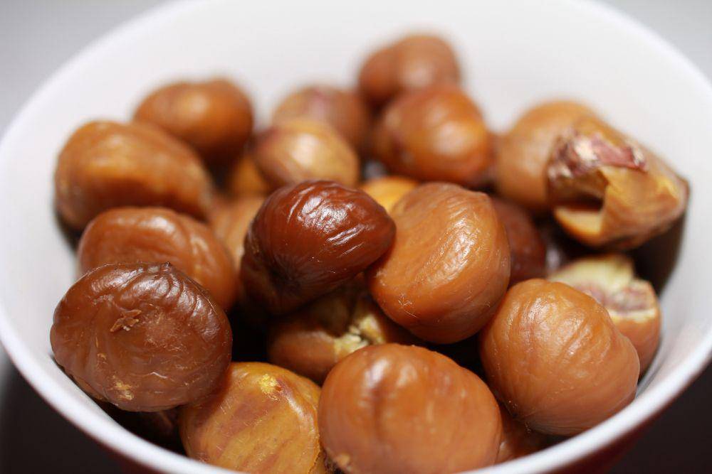 ilustrasi kacang kastanye atau chestnut. (freepik.com/whatwolf)