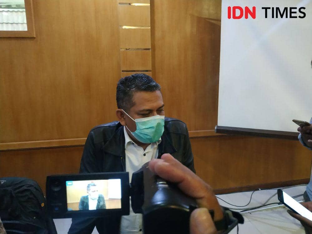 JPU KPK Budi Nugraha di Pengadilan Negeri Tipikor Bandung, Selasa (25/5/2021) (IDN Times/Azzis Zulkhairil)