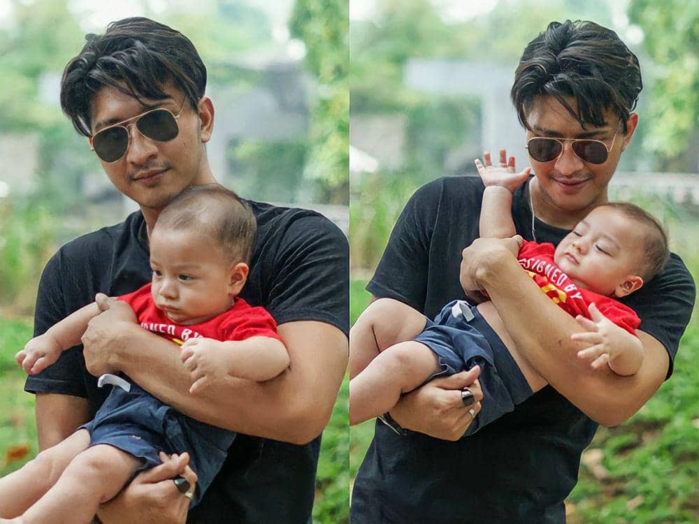 Om Idaman! 10 Potret Telaten Aditya Zoni Saat Momong Baby Air Rumi