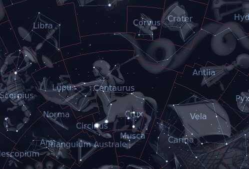 Rasi Centaurus (dok. Stellarium)