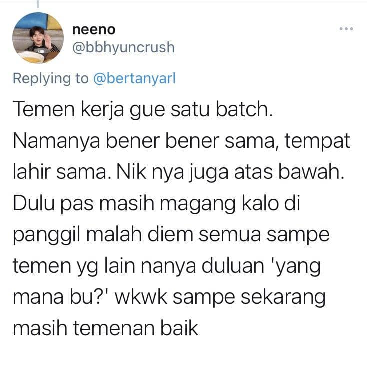 kembaran nama sama (twitter.com/bbhyuncrush)