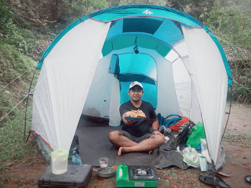 Camping di kawasan Curug Cilember (instagram.com/andiayay)