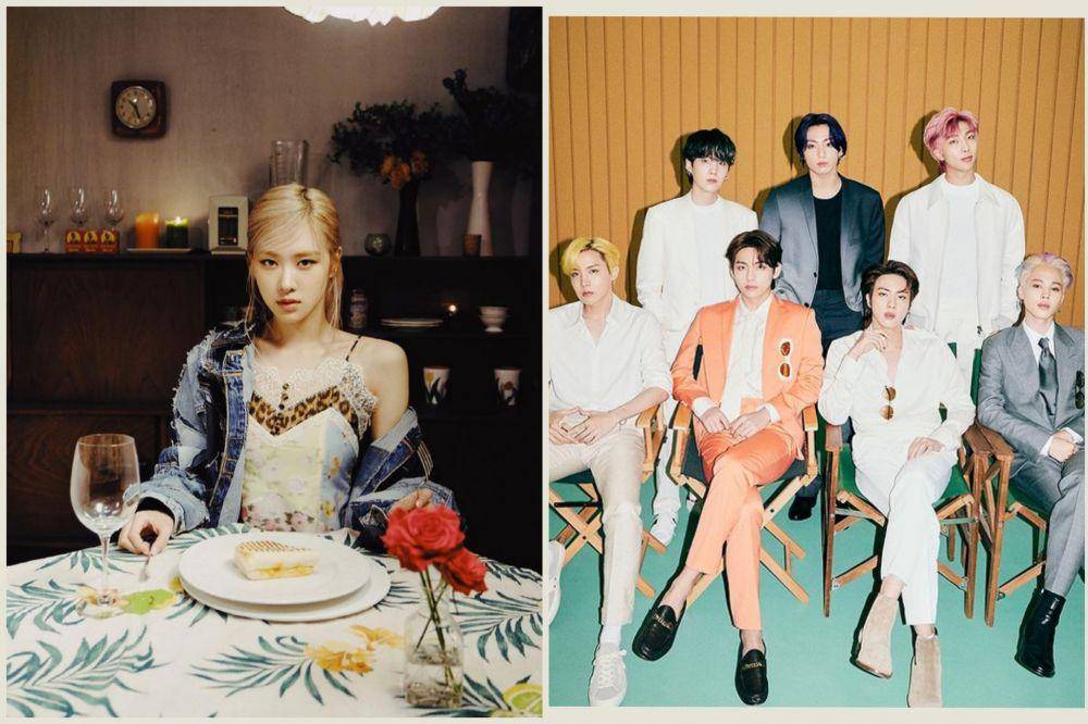 Rose Blackpink dan BTS (Instagram/roses_are_rosie | Instagram.com/bts.officialbighit)