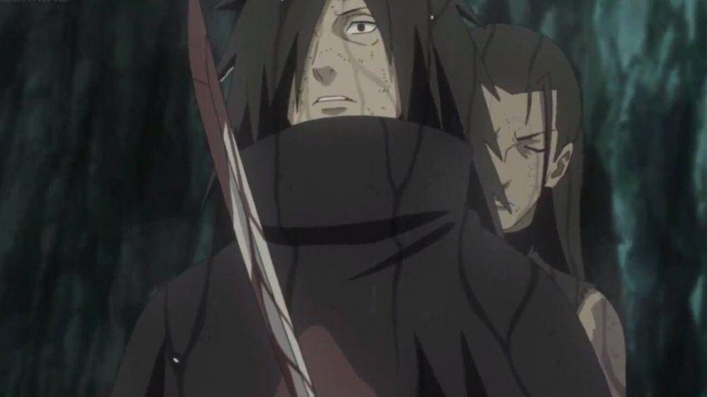Hashirama membunuh Madara di Lembah Akhir. (dok. Crunchyroll/Naruto: Shippuden)