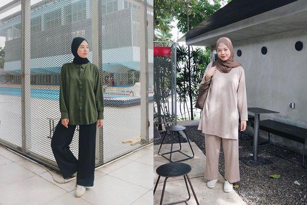 13 Ide Outfit dengan Bawahan Wide Leg Pants ala Anastasia Adelline