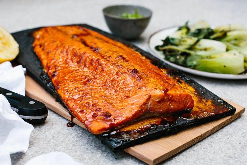 Cedar plank salmon (downshiftology.com)