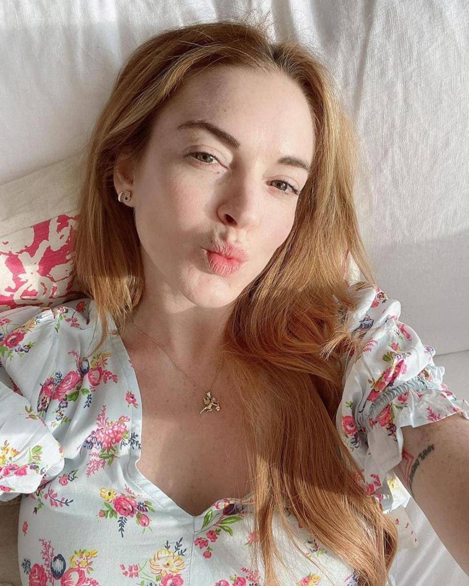 Potret menawan Lindsay Lohan selfie. (Instagram.com/ lindsaylohan)