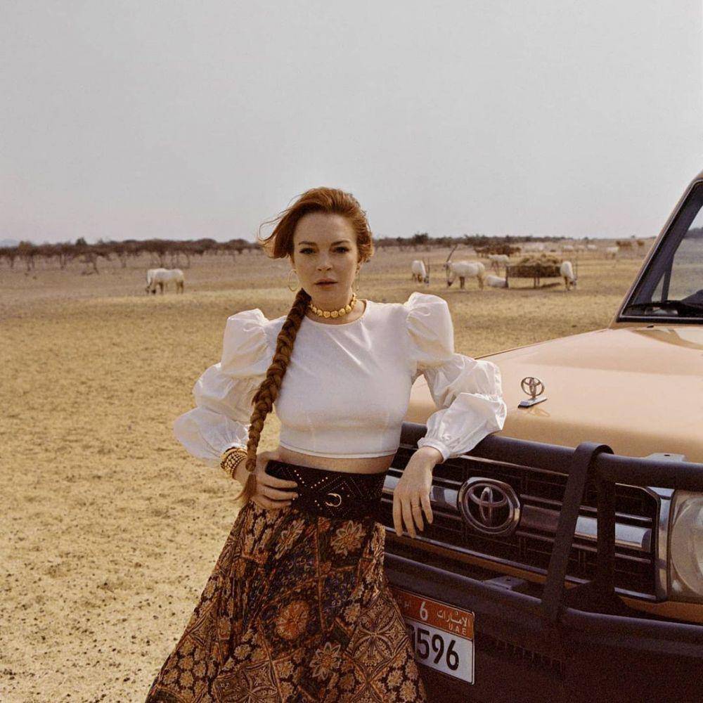 Potret kece Lindsay Lohan. (Instagram.com/ lindsaylohan)