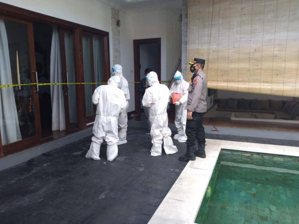 WNA asal Amerika Serikat ditemukan meninggal dunia di vila dalam kondisi membiru. (Dok.IDN Times/Polsek Kuta)