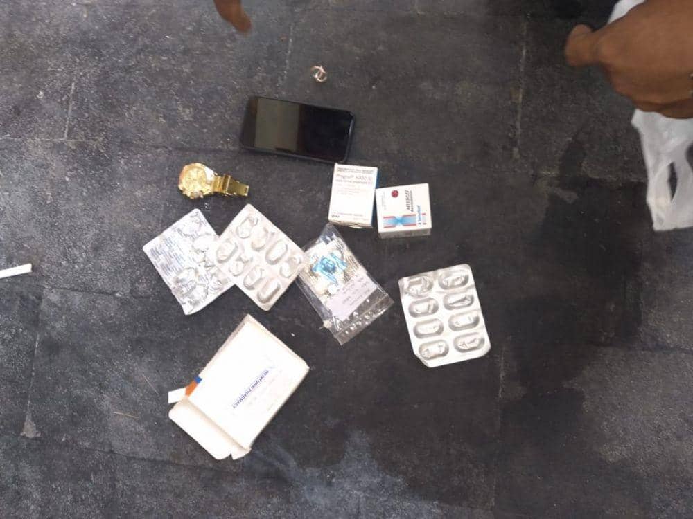Obat yang dikonsumsi WNA asal Amerika Serikat yang ditemukan meninggal dunia di vila dalam kondisi membiru. (Dok.IDN Times/Polsek Kuta)