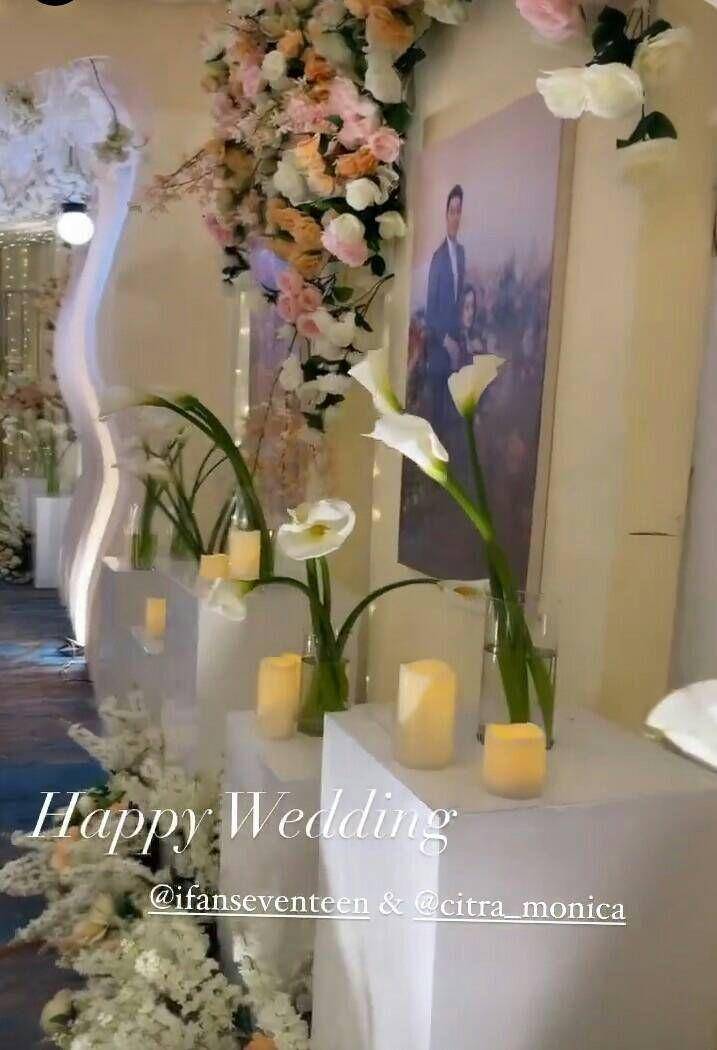 Dekorasi Pernikahan Ifan Seventeen dan Citra Monica (instagram.com/anchawedding_/)