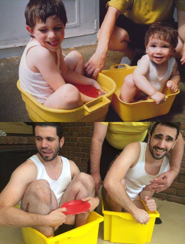 reka ulang foto masa kecil (reddit.com/deleted)
