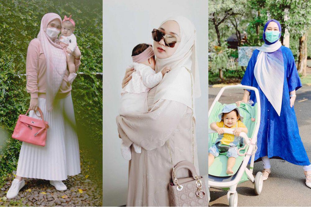 Bikin Gemas, 10 Potret Fashion Stylish Ibu dan Bayi ala Dian Pelangi