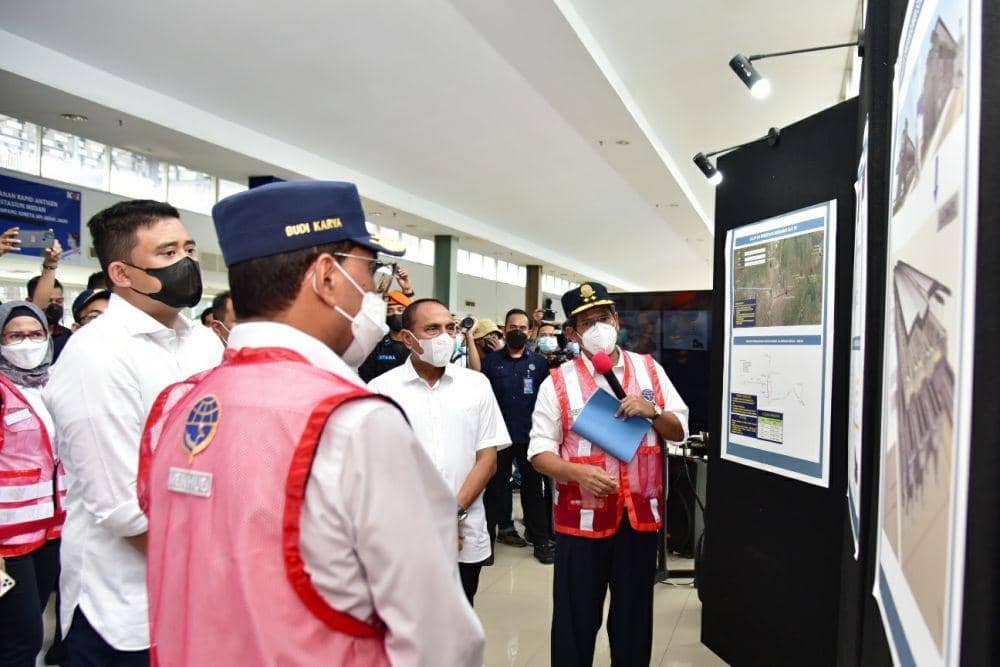 Menteri Perhubungan (Menhub) RI Budi Karya Sumadi      mengunjungi Stasiun Besar Kereta Api Medan, Sabtu (29/5) (IDN Times/Istimewa)