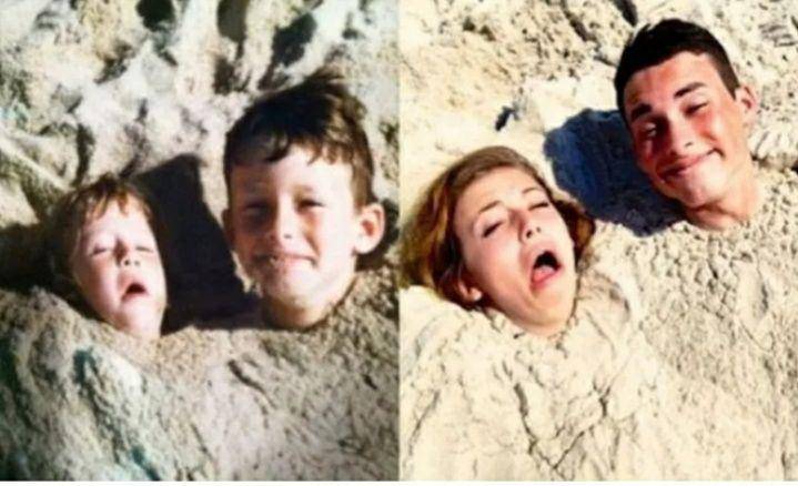 reka ulang foto masa kecil (reddit.com via liveabout.com)