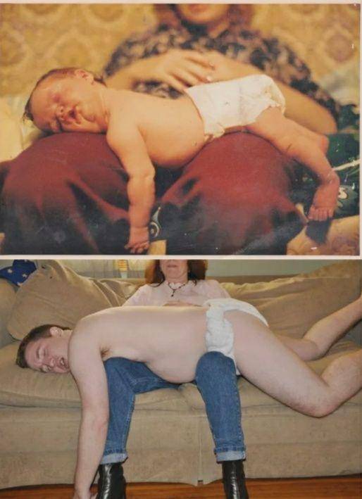 reka ulang foto masa kecil (reddit.com via liveabout.com)