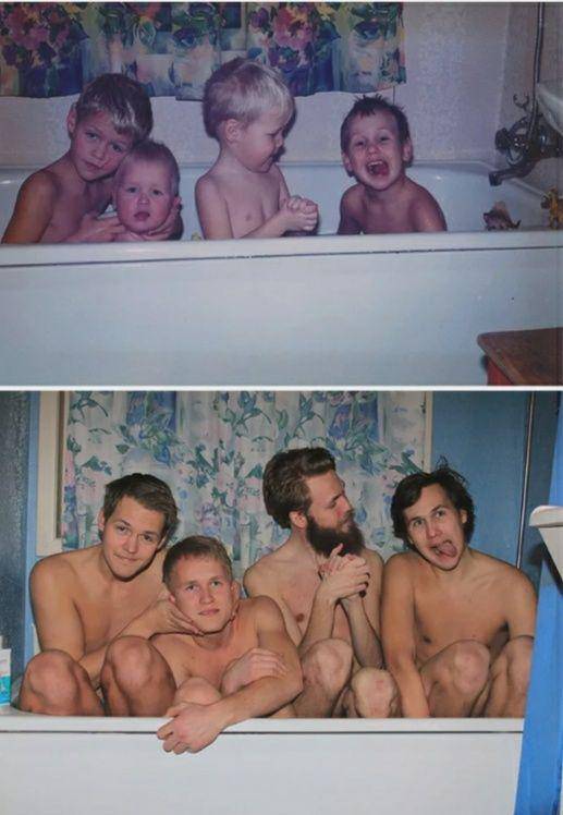 reka ulang foto masa kecil (liveabout.com)