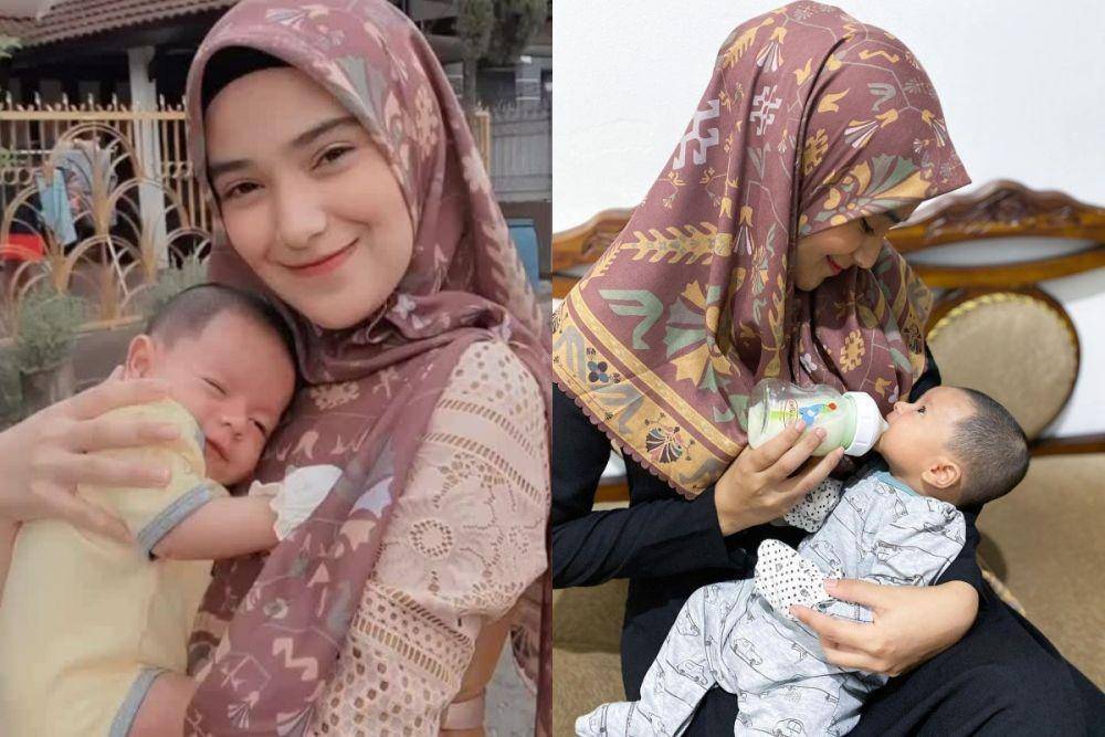Nadya Mustika asuh Baby Syaki (Instagram.com/nadyamustikarahayu)