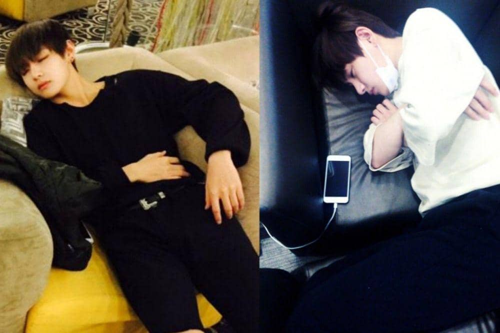V BTS tertidur (twitter.com/BTS_twt)