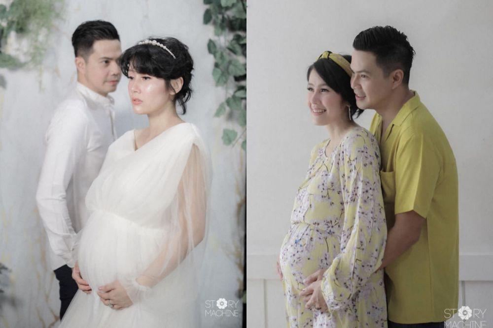 9 Potret Maternity Shoot Ardina Rasti, Seru Ditemani Suami dan Anak!