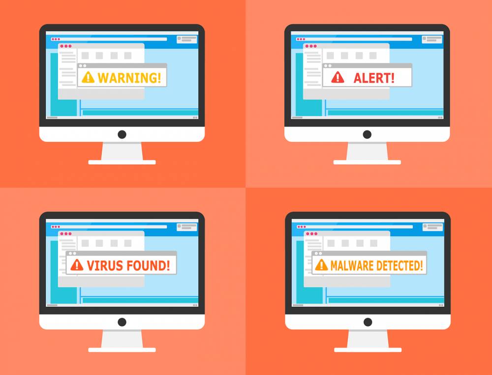 Ilustrasi Komputer Terkena Virus (pixabay.com)