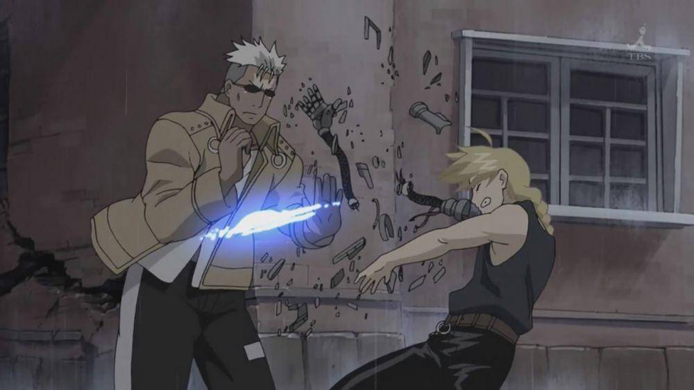 Ed vs Scar (dok. Netflix/Fullmetal Alchemist: Brotherhood)