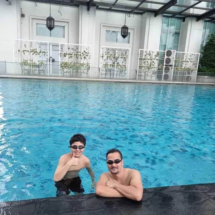 Keanu sangat suka berolahraga (instagram.com/keanu_massaid)