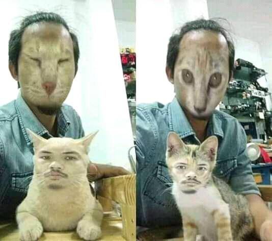 potret selfie tukar wajah (twitter.com/breathinghooman)