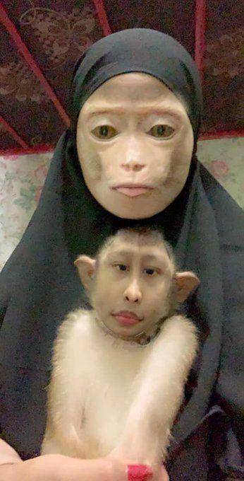 potret selfie tukar wajah (twitter.com/faty_naughty)