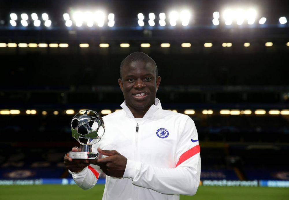 N'Golo Kante berhasil meraih Man of the Match di Liga Champions. (express.co.uk)