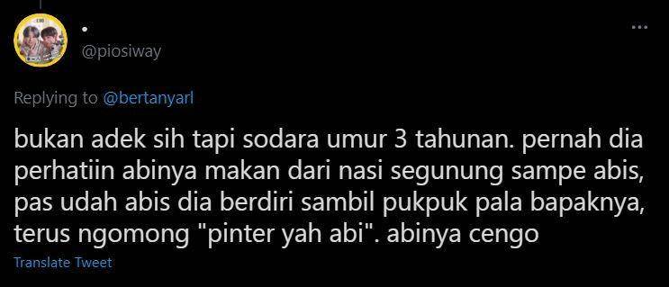 curhat kelakuan random saudara (twitter.com/piosiway)