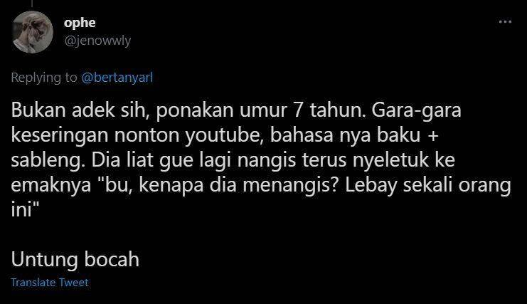 curhat kelakuan random saudara (twitter.com/jenowwly)