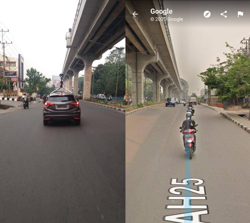 Google Maps kocak (twitter.com/bintangdilngit)