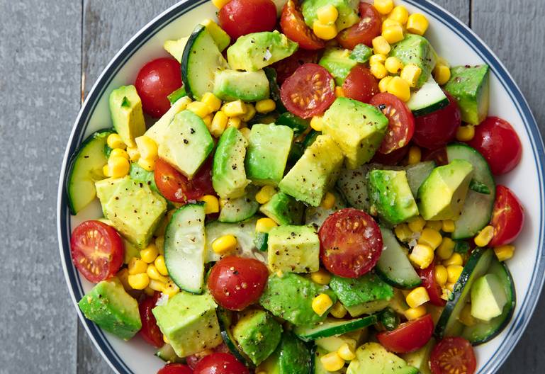 avocado and tomato salad (www.delish.com)