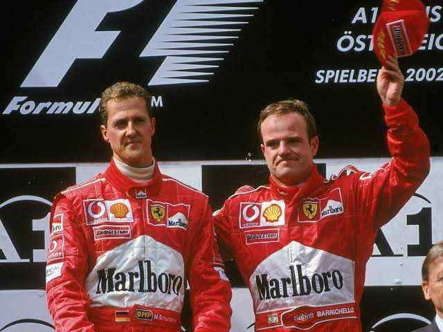 Schumacher dan Barrichello (qt.com.au)