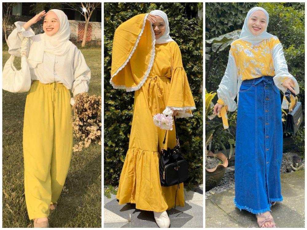 10 Ide Outfit Nuansa Kuning ala Influencer Chichi Annisa