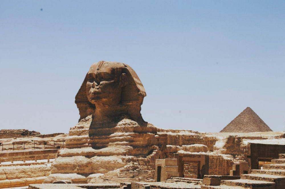 Patung Sphinx Giza di Mesir. (pexels.com/Arralyn)