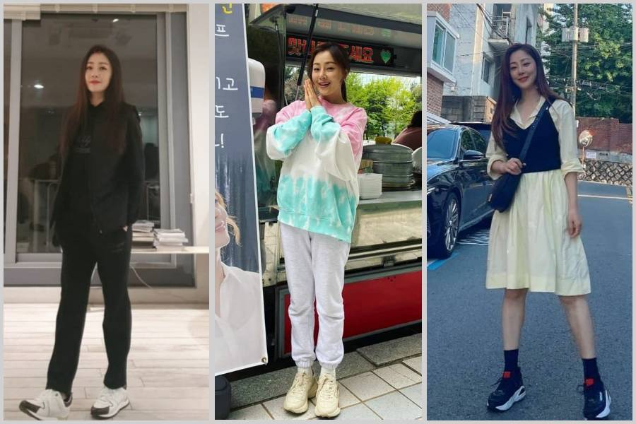 ootd sporty Oh Na Ra (instagram.com/sabita_5)