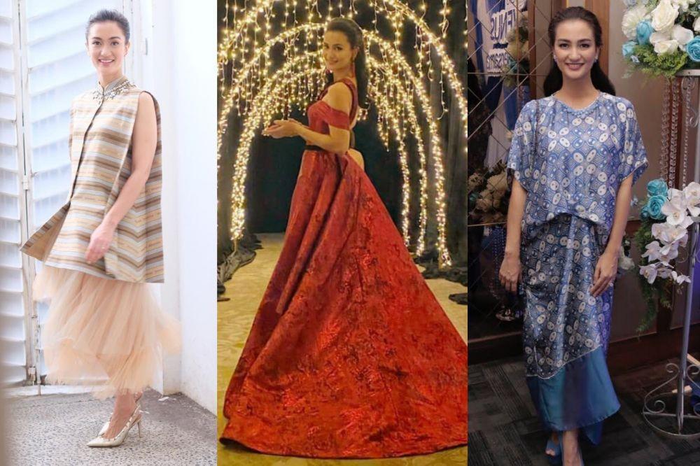9 Style Kondangan Atiqah Hasiholan, Pesonanya Jadi Pusat Perhatian