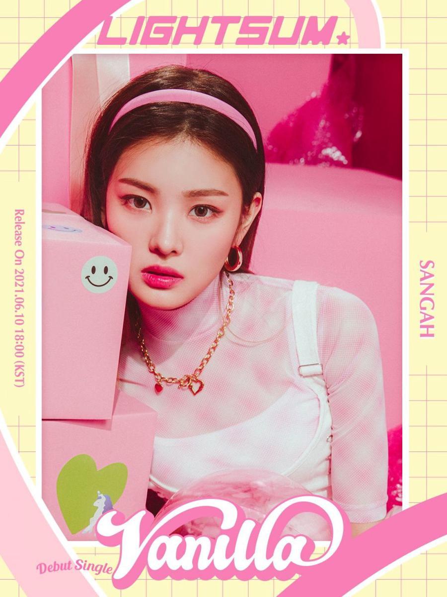 Sangah LIGHTSUM di foto teaser debut single "Vanilla". (twitter.com/CUBE_LIGHTSUM)
