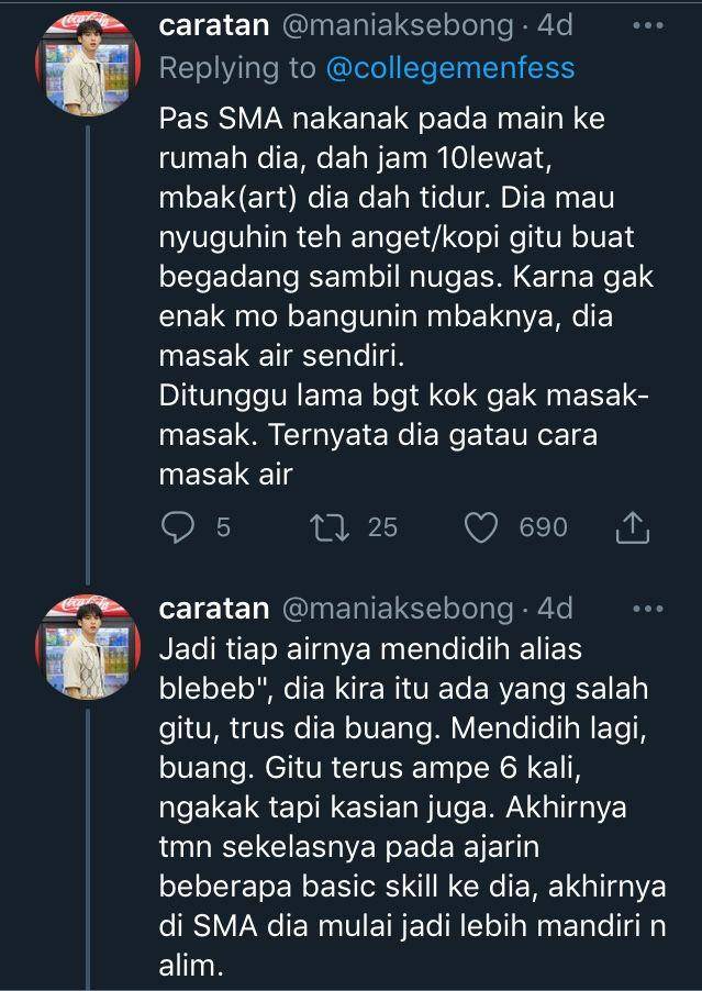 tweet kelakuan aneh orang kaya (twitter.com/maniaksebong)