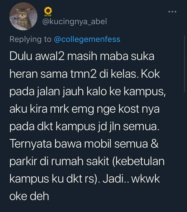 tweet kelakuan aneh orang kaya (twitter.com/kucingnya_abel)