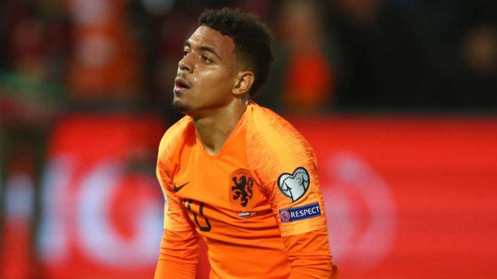 Donyell Malen bersama tim nasional Belanda. (beinsports.com)