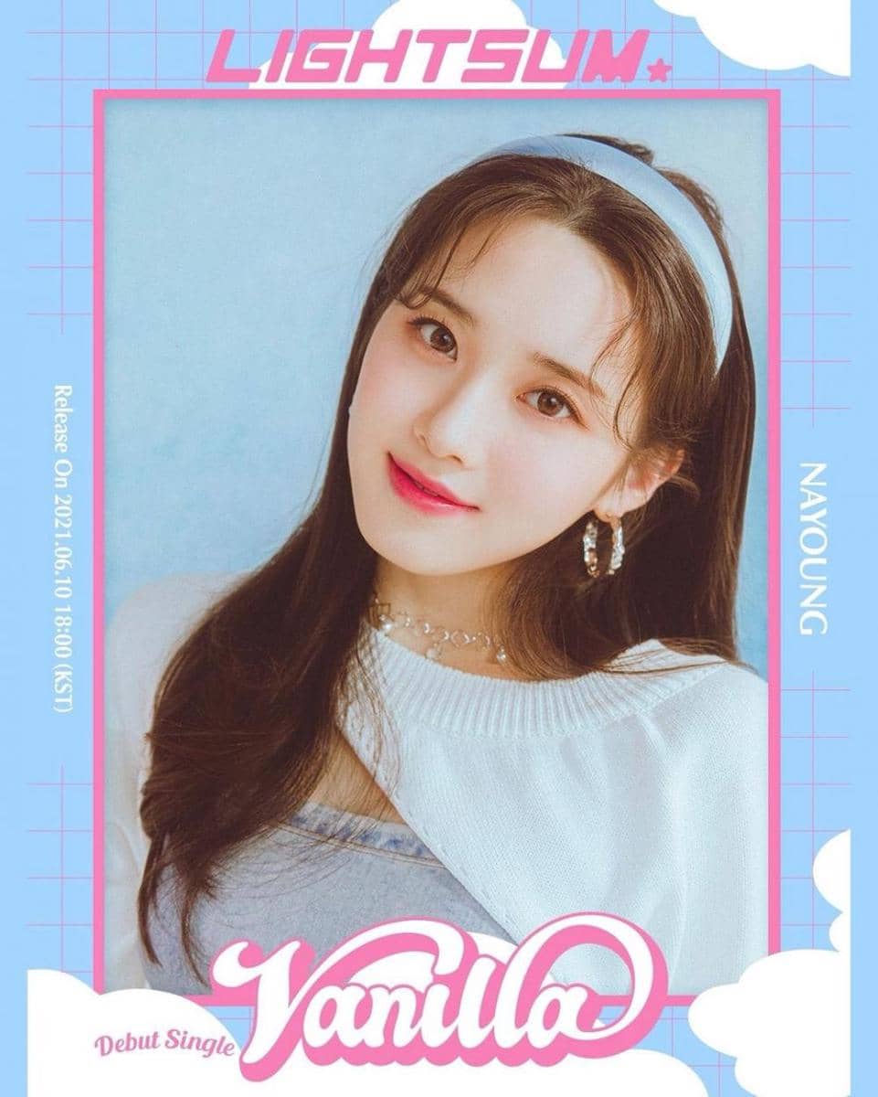 Nayoung LIGHTSUM di concept image 2 debut single "Vanilla". (instagram.com/cube_lightsum)