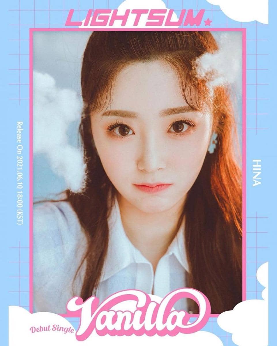 Hina LIGHTSUM di concept image 2 debut single "Vanilla". (instagram.com/cube_lightsum)