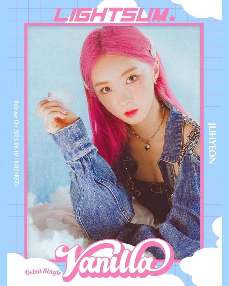 Juhyeon LIGHTSUM di concept image 2 debut single "Vanilla". (instagram.com/cube_lightsum)