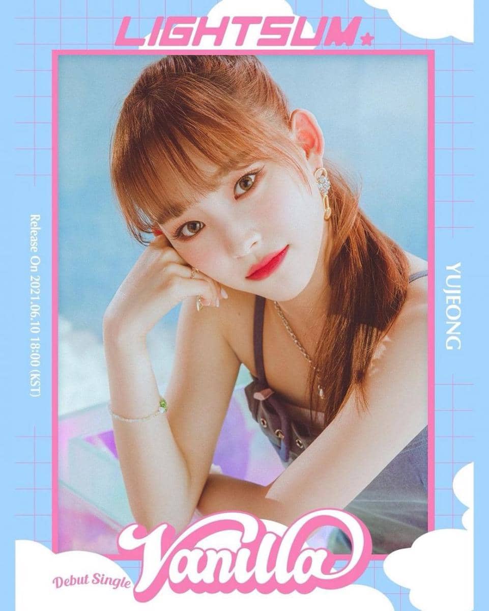 Yujeong LIGHTSUM di concept image 2 debut single "Vanilla". (instagram.com/cube_lightsum)