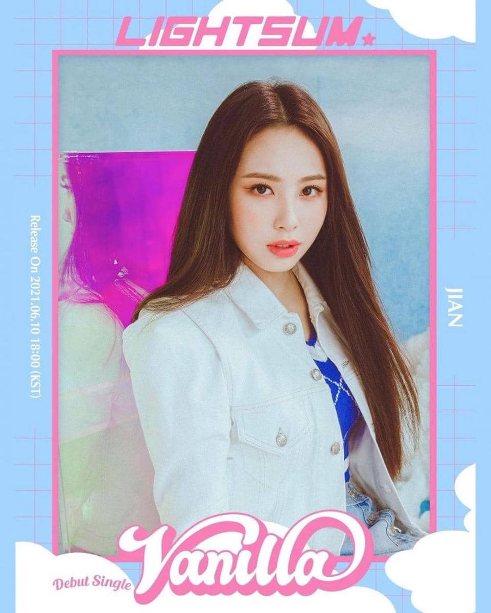 Jian LIGHTSUM di concept image 2 debut single "Vanilla". (instagram.com/cube_lightsum)