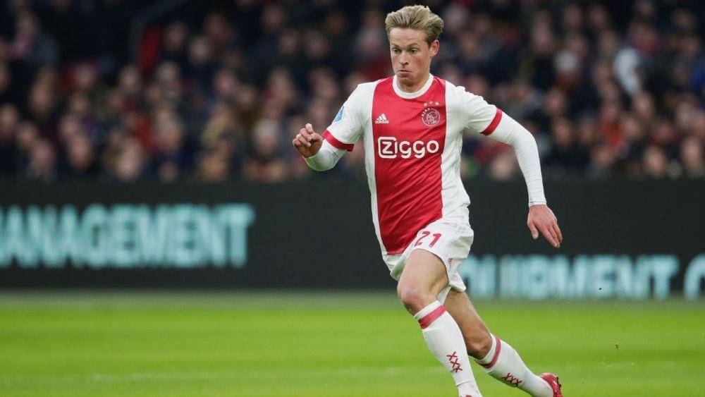 potret Frenkie de Jong bersama Ajax(elartedf.com)